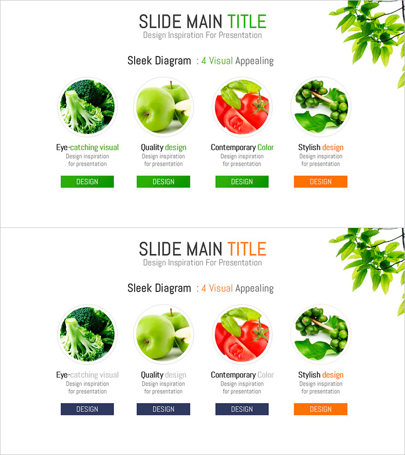 다이어그램을 활용한 유기농 식품 소개 발표