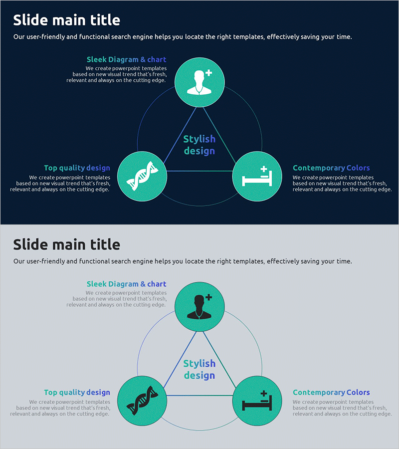 스마트 헬스케어 사업영역 슬라이드 – 혁신과 동기 부여
