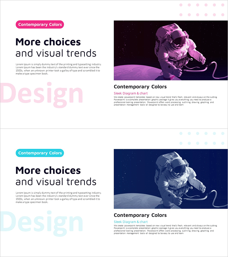 우주비행사 배경 소개 슬라이드 – 사업 추진 전략