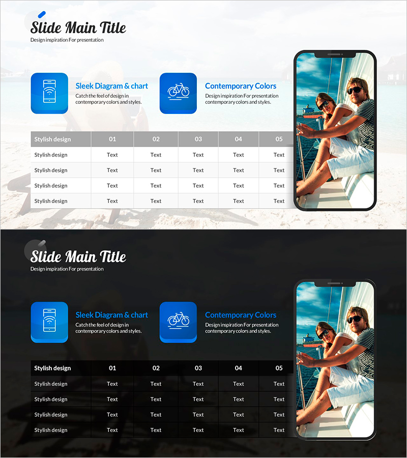 해외 공유 자전거 이용방법 소개 슬라이드 – 현대적 디자인과 실용성