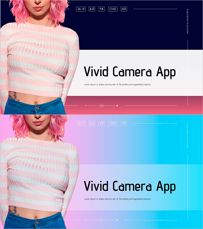 비비드 카메라 앱 와이드 표지 – 창의적 비전