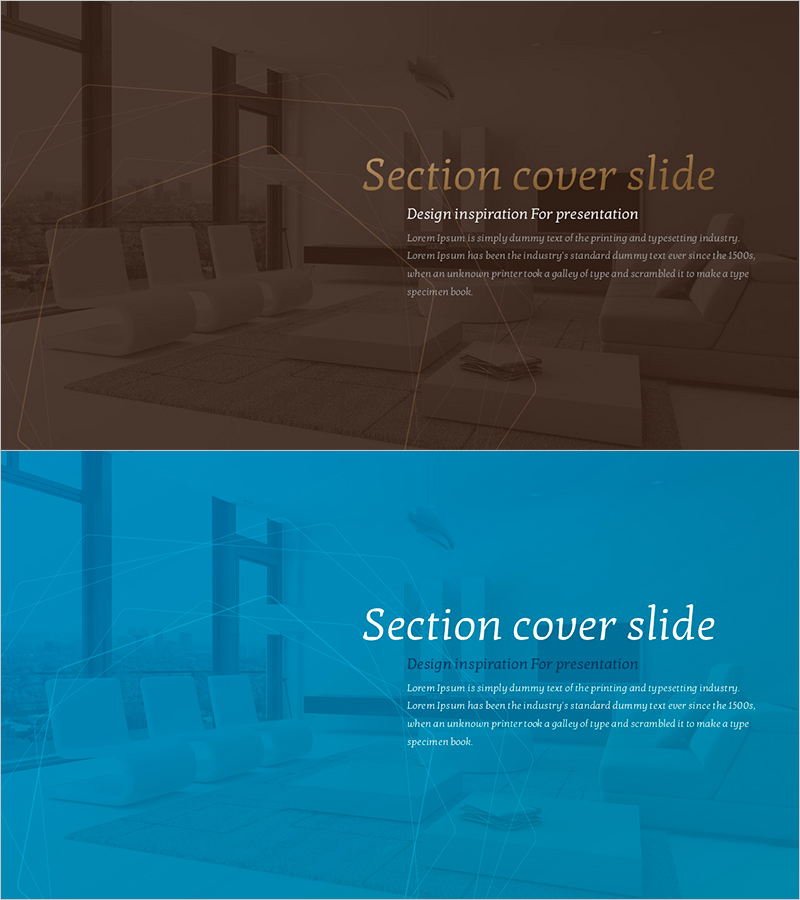 럭셔리 공간 배경의 간지 슬라이드