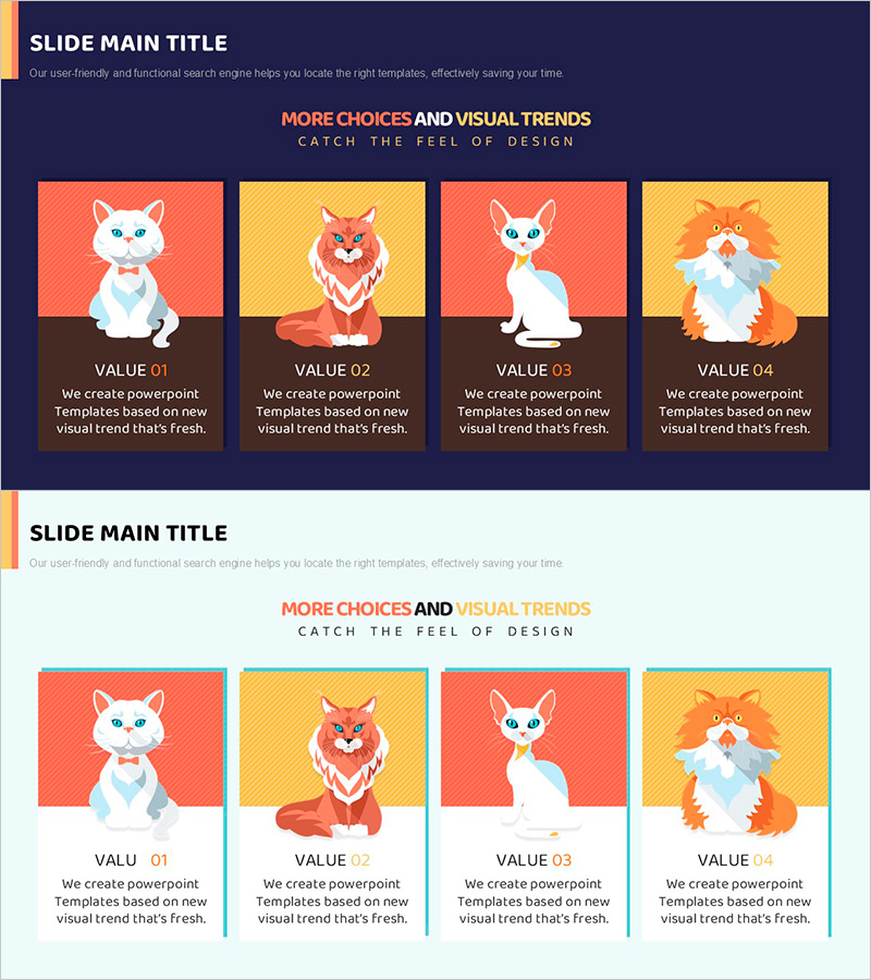 고양이 박스 다이어그램으로 제품 소개하기