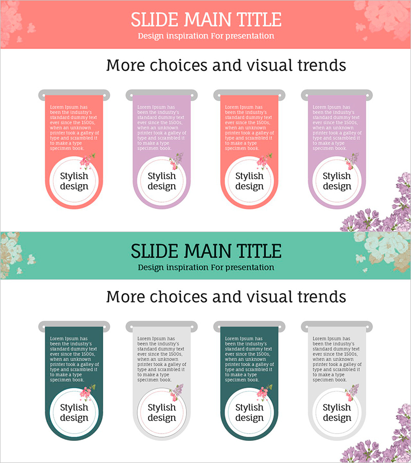 퍼플 그린 폐쇄 다이어그램 - 스타일리시한 비주얼 트렌드