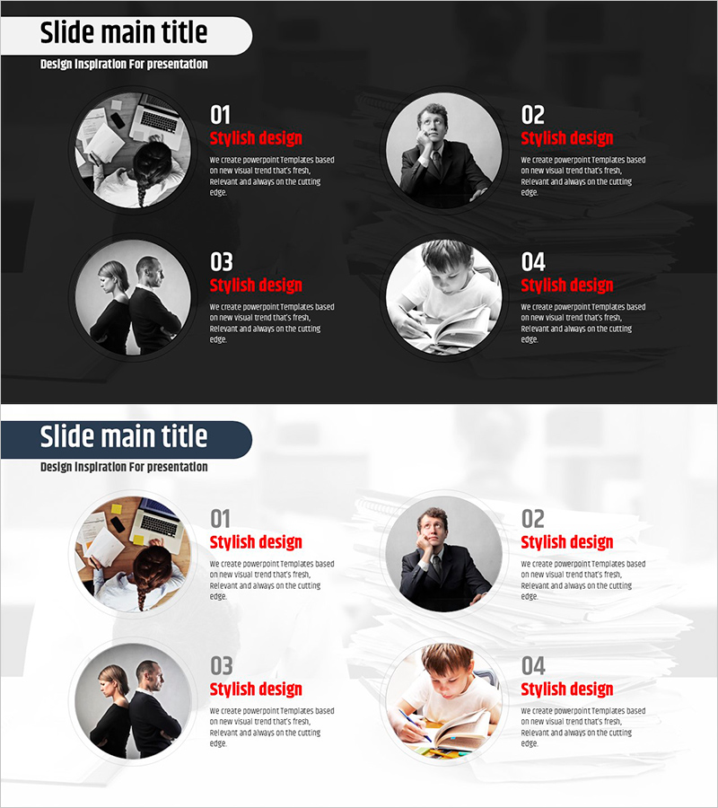 현대인의 고민거리: 시장 및 경쟁사 분석을 위한 슬라이드 템플릿