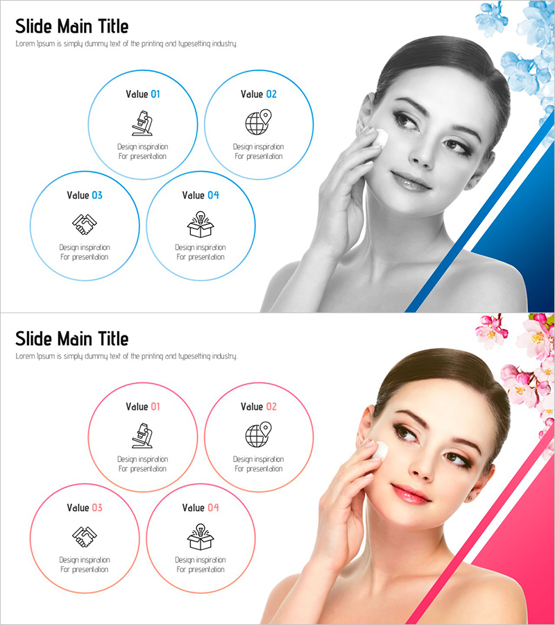 코스메틱 글로벌 마케팅 전략을 위한 클러스터 다이어그램