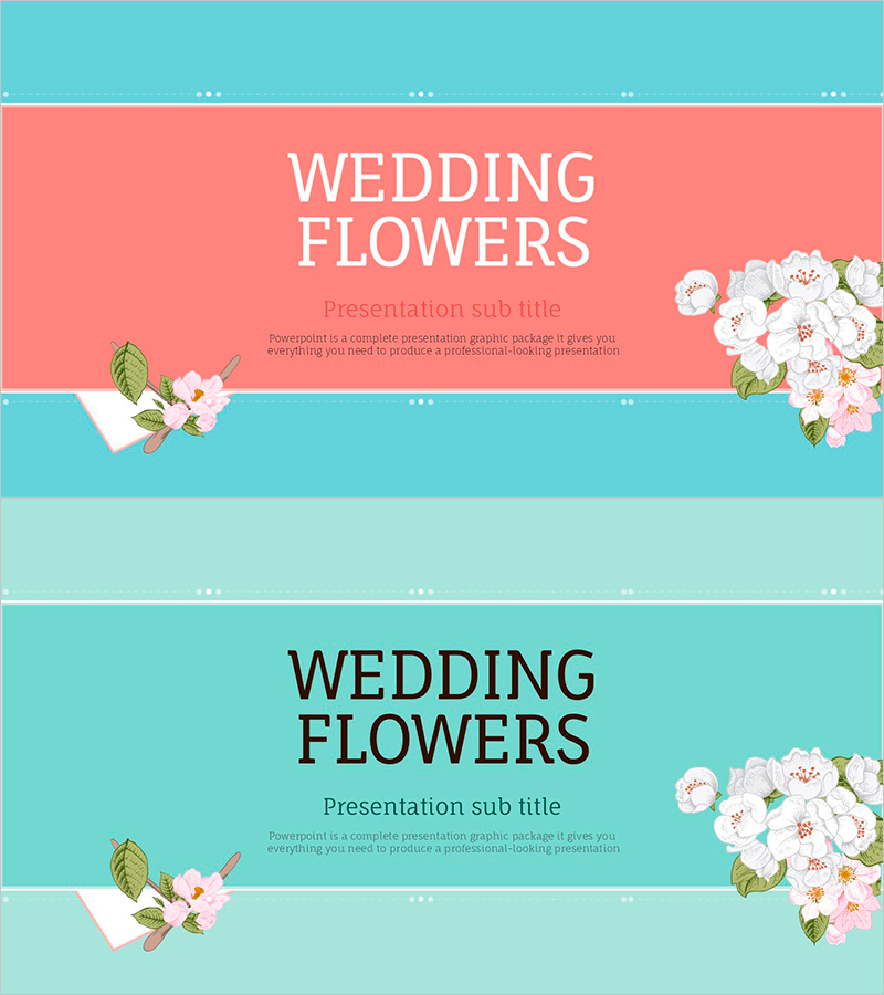 웨딩 플라워 템플릿 표지