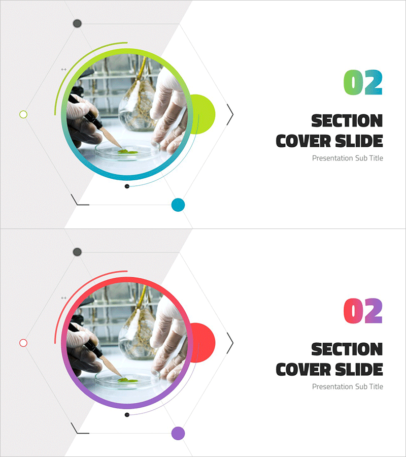 깔끔한 과학 실험 템플릿 간지 02