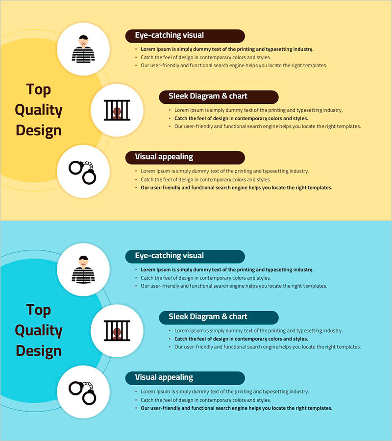 징역 다이어그램 슬라이드 – 프로그램 소개