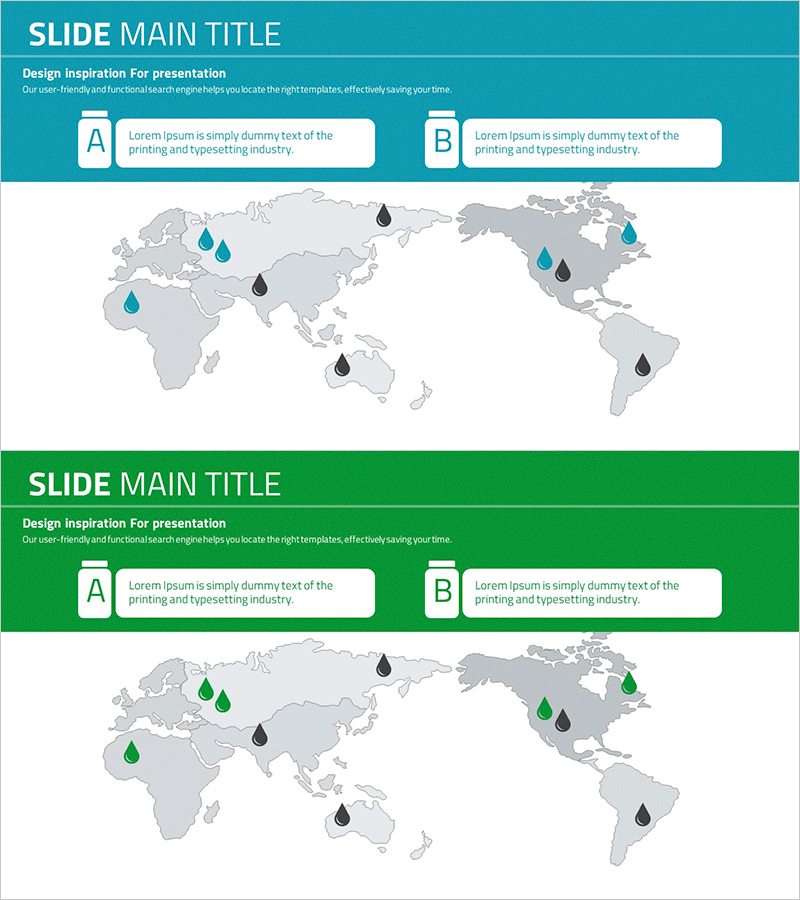 국가별 물산업 현황을 시각화한 지도 – 글로벌 네트워크 강조