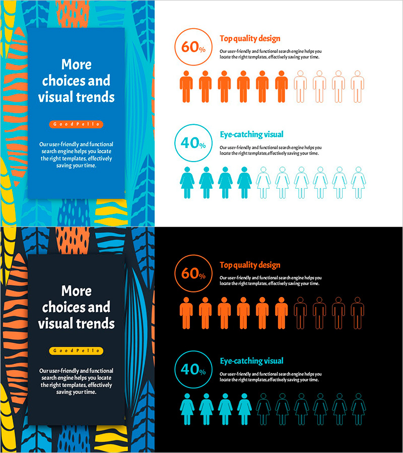 여름 템플릿 남녀분석 – 고객 통찰력