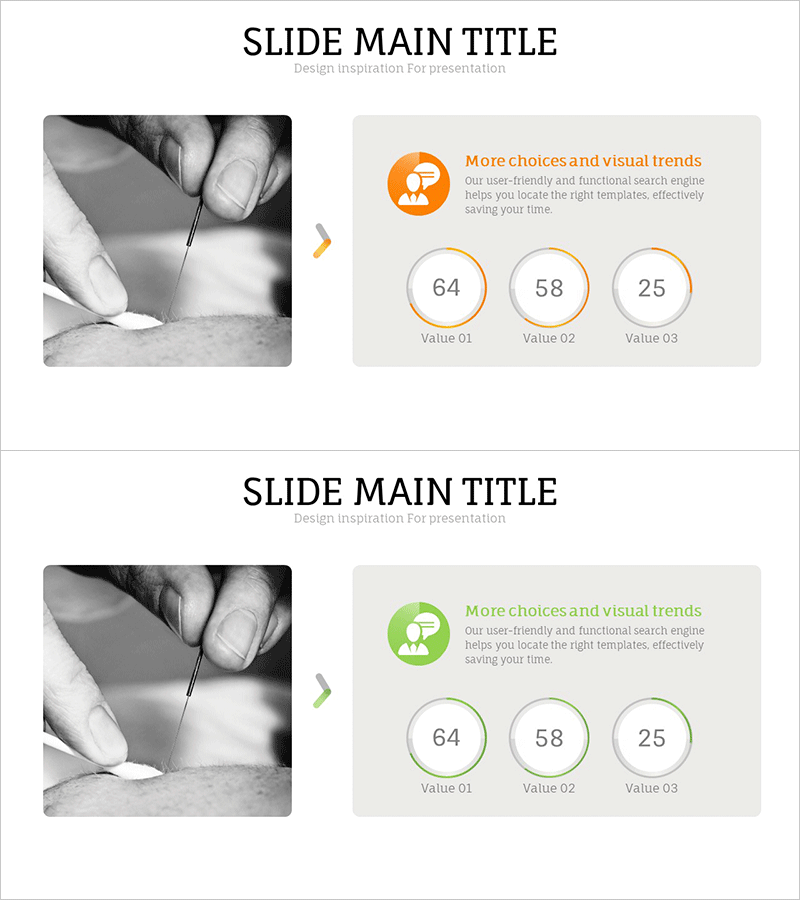 한방 침 효과 분석 그래프 - 치유와 회복