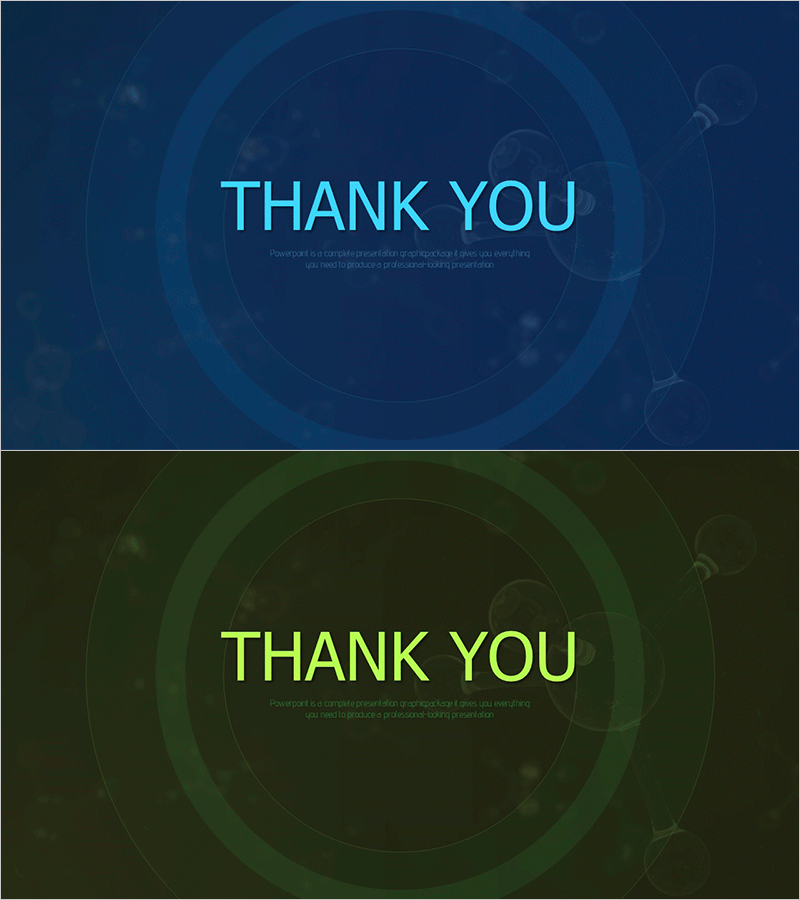 감사 제목 슬라이드 디자인 – 간결하고 세련된 표현