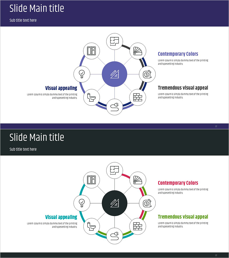 기술부문과 제품 소개 다이어그램 – 설계 시스템과 핵심 포인트