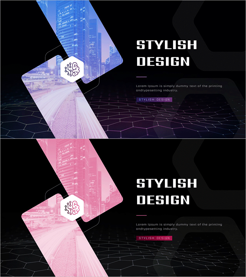 AI 혁신 템플릿 아웃트로 – 미래적 디자인과 스타일