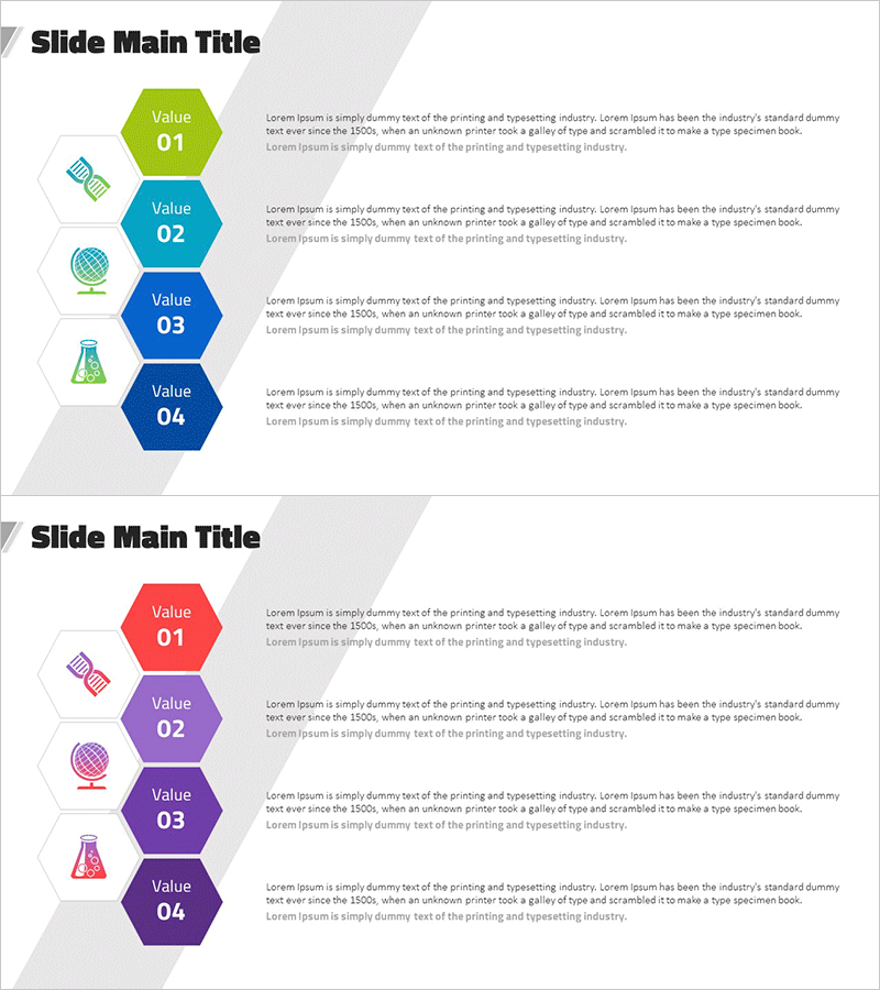 실험 단계 설명 다이어그램 - 비즈니스 관리 및 전략