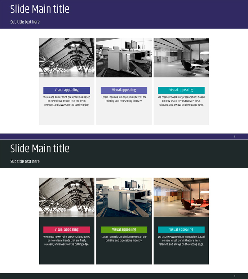 회사 내부 인테리어 소개 – 비주얼과 효율성