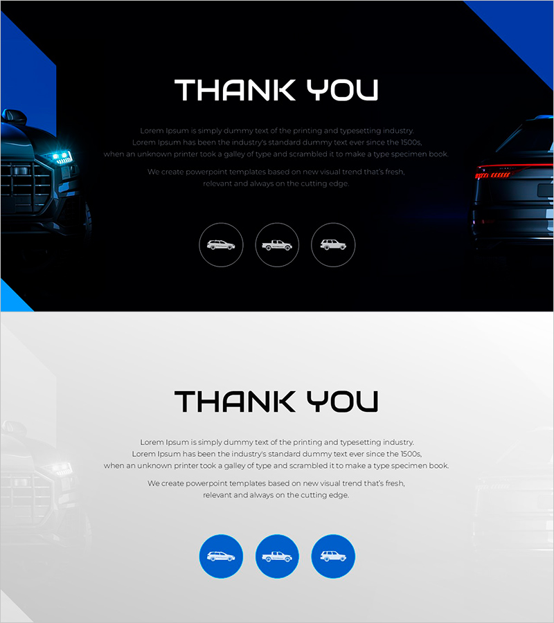 SUV 와이드 템플릿 엔딩표지