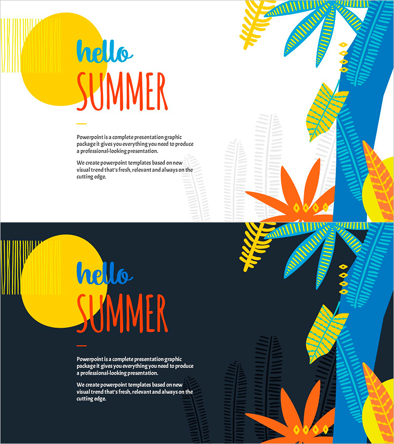 여름이 온다 – 여름 테마 제품 소개 슬라이드