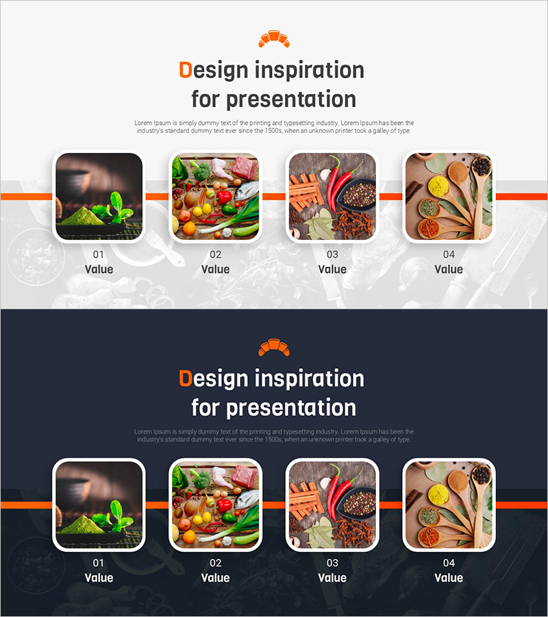 비즈니스 인사이트를 제공하는 대표 식재료 슬라이드