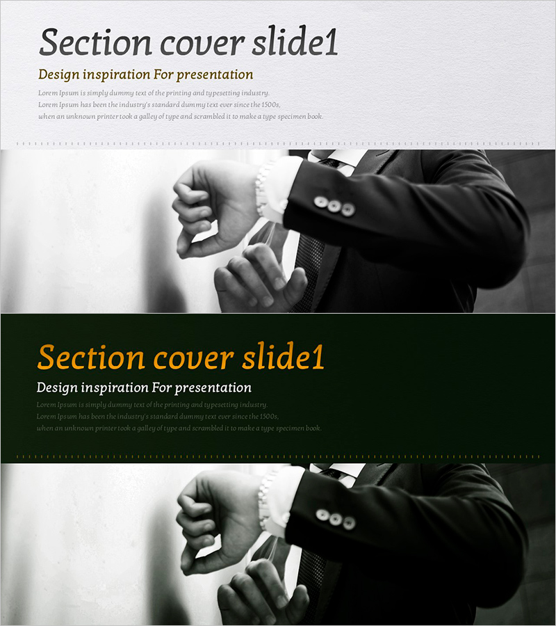 프리미엄 수트 프레젠테이션 간지 슬라이드