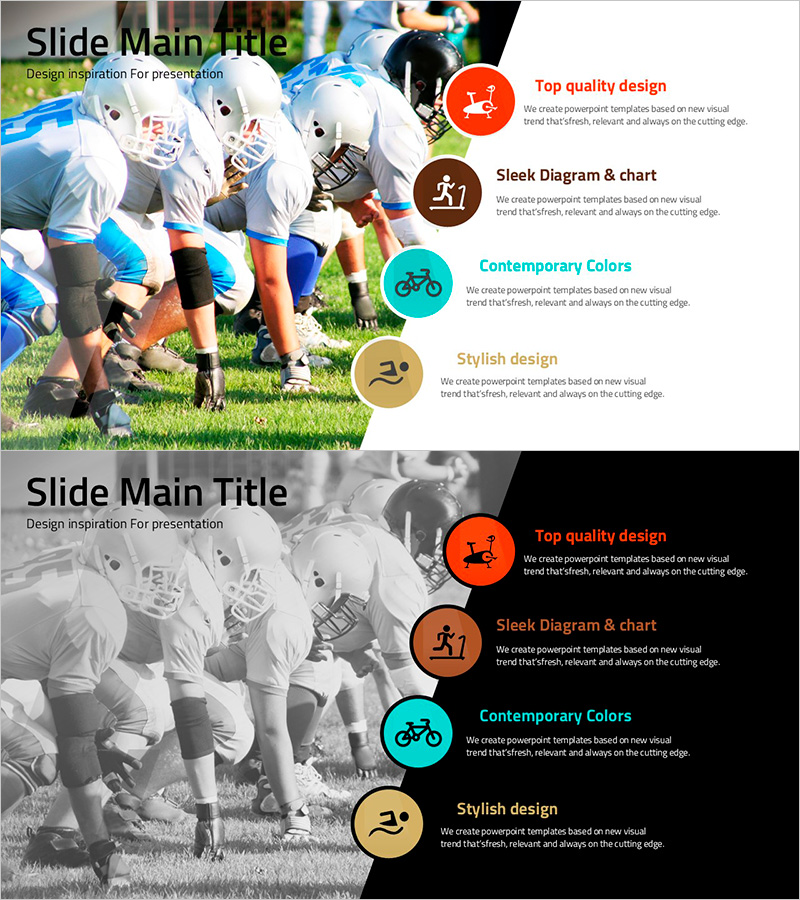 핵심 포인트 리스트 슬라이드 | 아이콘형 정보 다이어그램 PPT