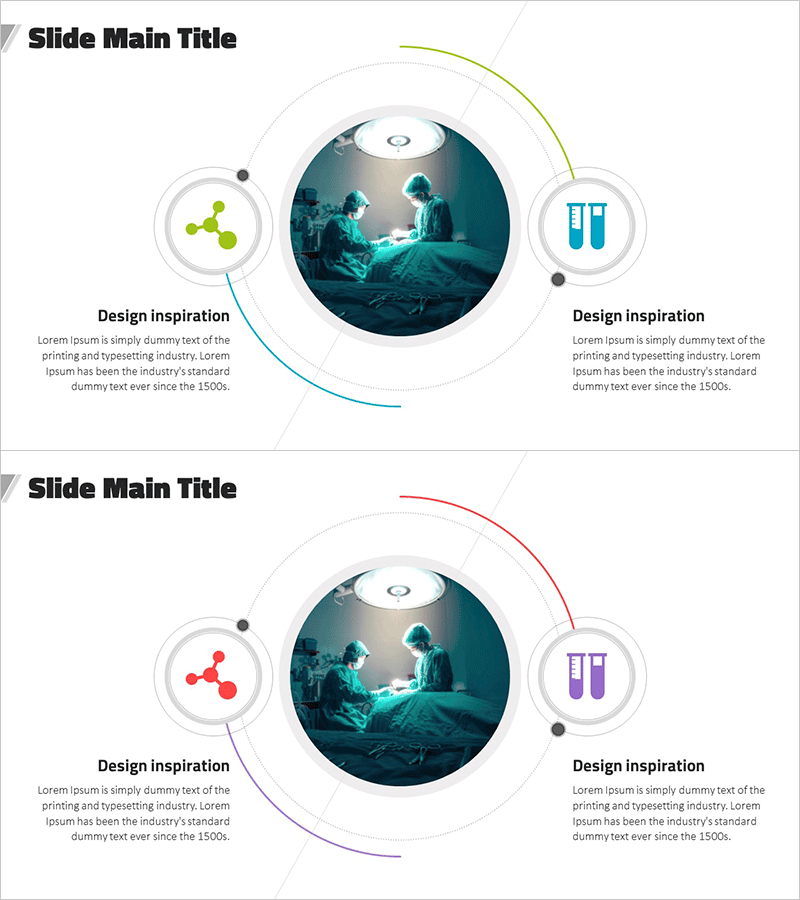 과학 실험 마케팅 전략 슬라이드 템플릿