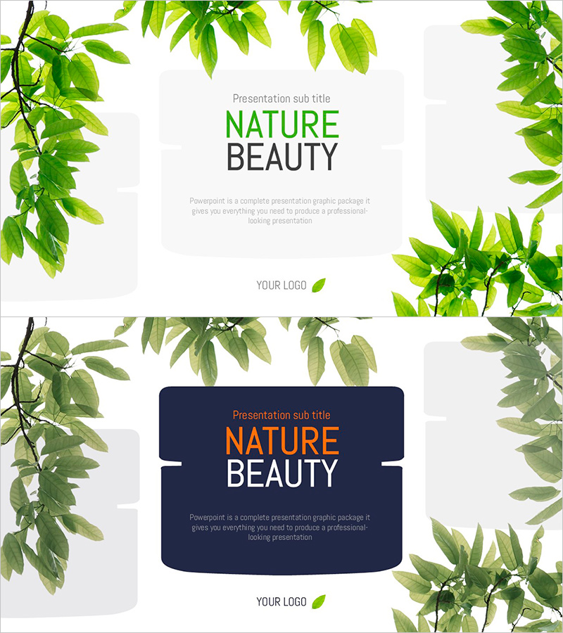 친환경 화장품 템플릿 표지 – 자연의 아름다움을 담다