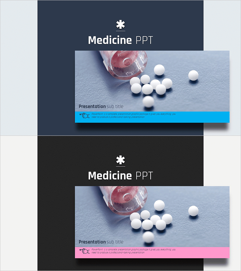 알약 연구 템플릿 표지 – 의학적 시각화