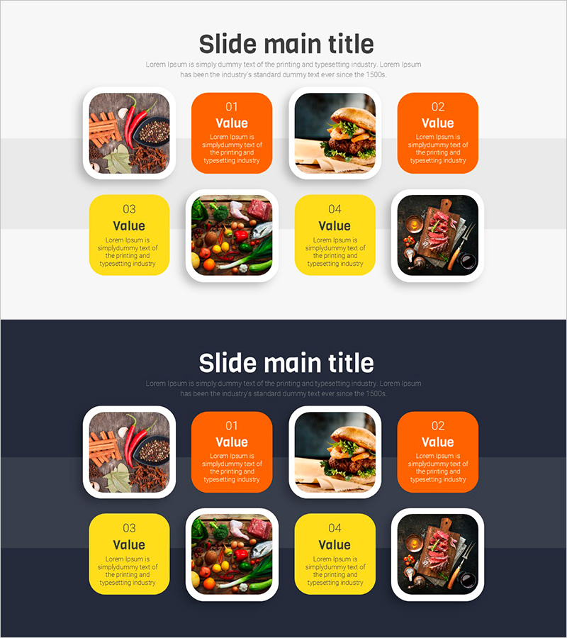 음식 라운딩 설명 박스 – 사업 추진 전략
