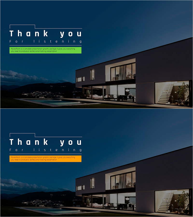 부동산 템플릿 엔딩표지 – 전문적인 마무리