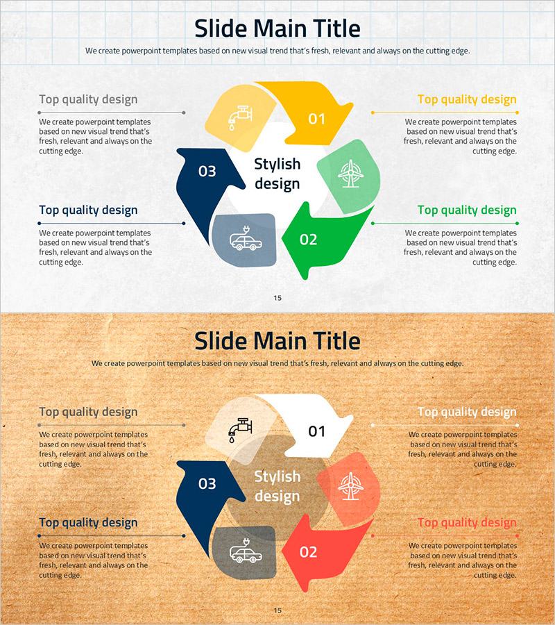 Reuse Cycle Diagram Slide – Sustainability and Social Responsibility