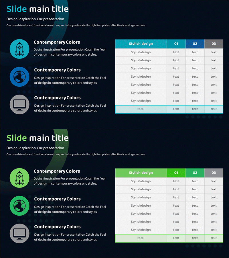 우주산업 관련 테이블차트 – 시장 분석을 통한 인사이트
