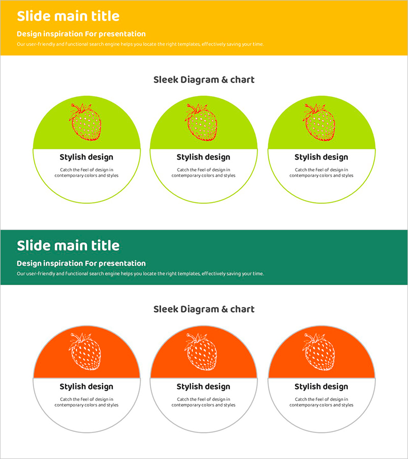 3개의 원 다이어그램 – 스타일리시 디자인을 담다