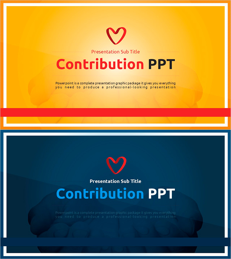 기부 공헌 템플릿 표지 – 자선을 향한 첫걸음