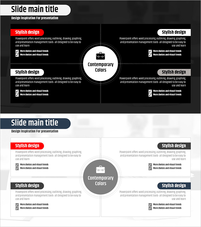 비즈니스 박스 다이어그램 – 전략적 운영 계획