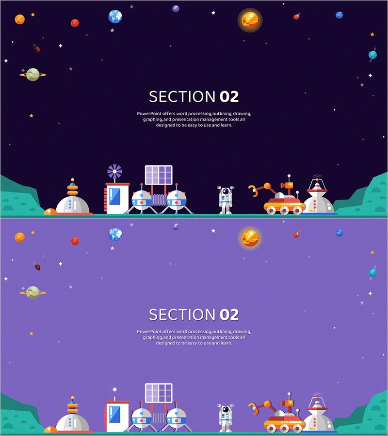 천문학 일러스트 템플릿 간지 02