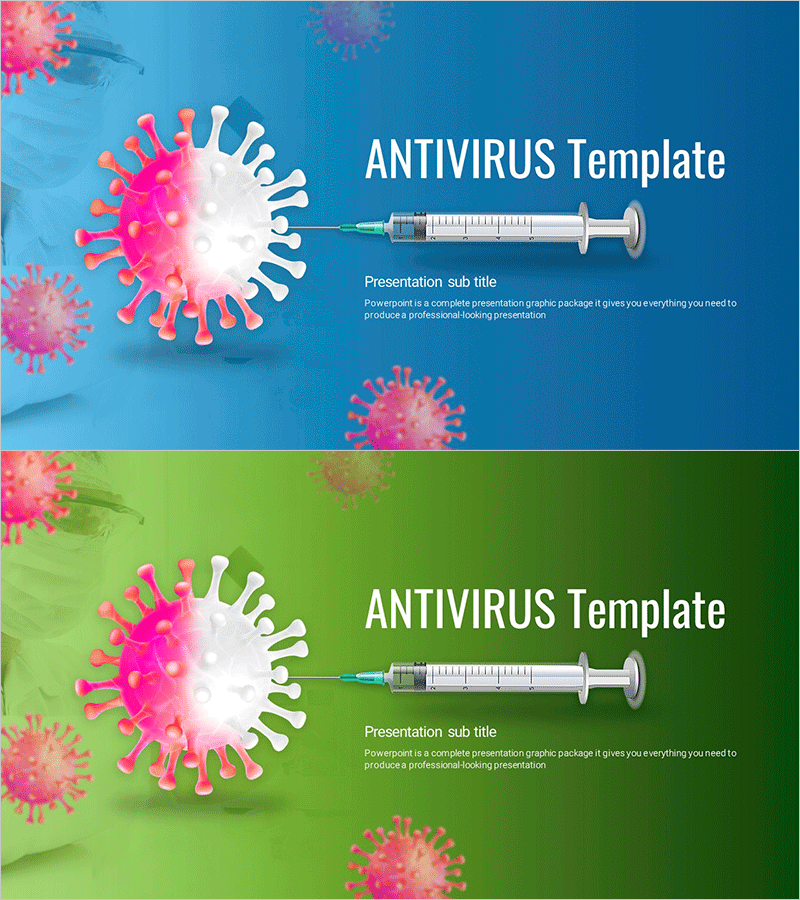 바이러스 백신 템플릿 표지 – 건강과 안전