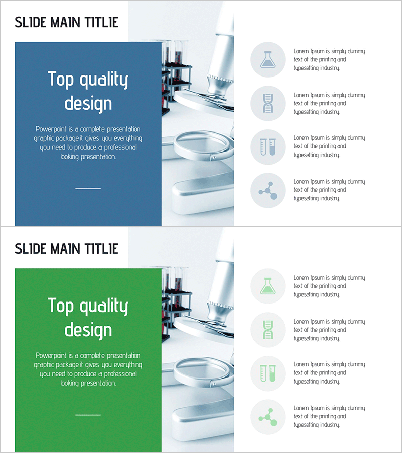 프리미엄 디자인으로 전문성을 강조한 슬라이드