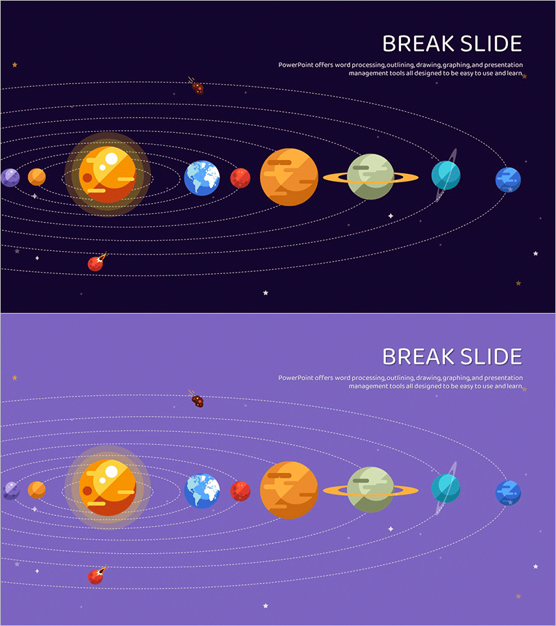천문학 일러스트 템플릿 – 쉬는시간