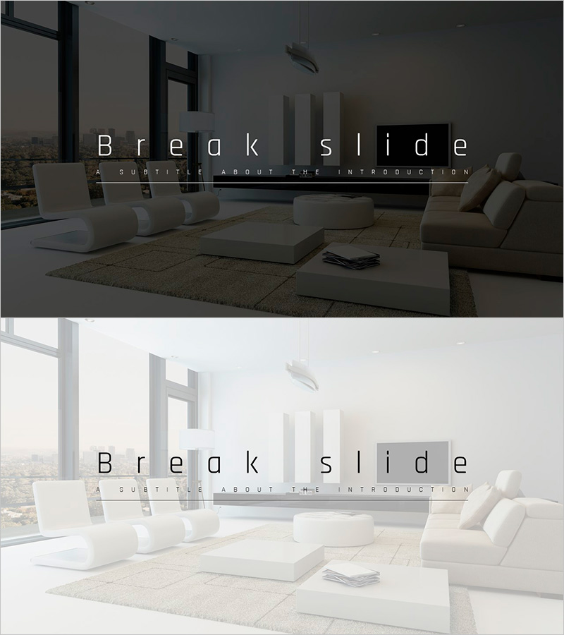 실내 인테리어 배경의 메시지 슬라이드 – 전문적이고 우아한 인트로