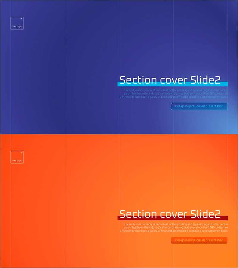 세션 커버를 위한 전문 슬라이드 – 청록과 보라의 조화