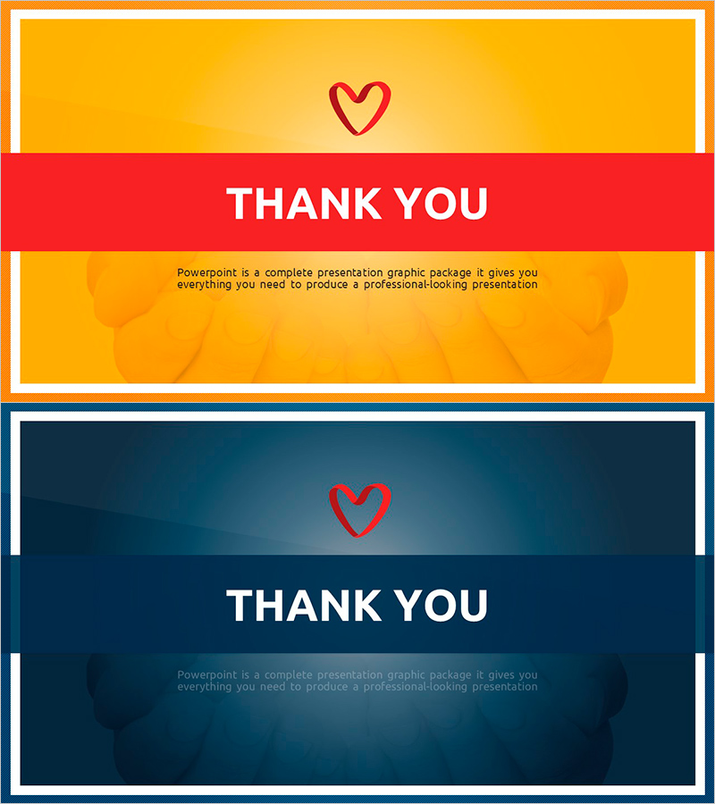 기부 공헌 템플릿 엔딩표지 – 감사의 메시지