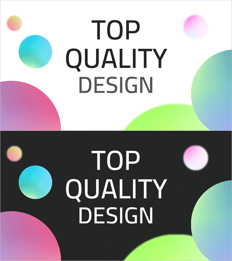 원형 그라데이션 테마 인트로 슬라이드 – 창의적 활용