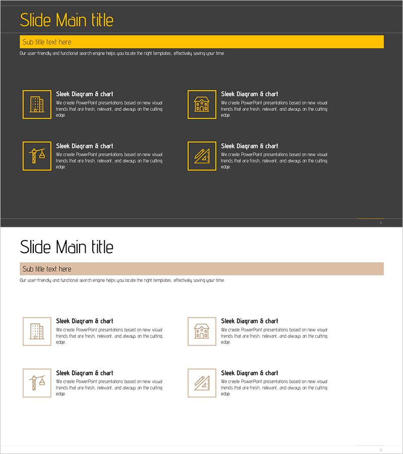 건축 사업영역 다이어그램 – 클러스터 형태로 사업 개요