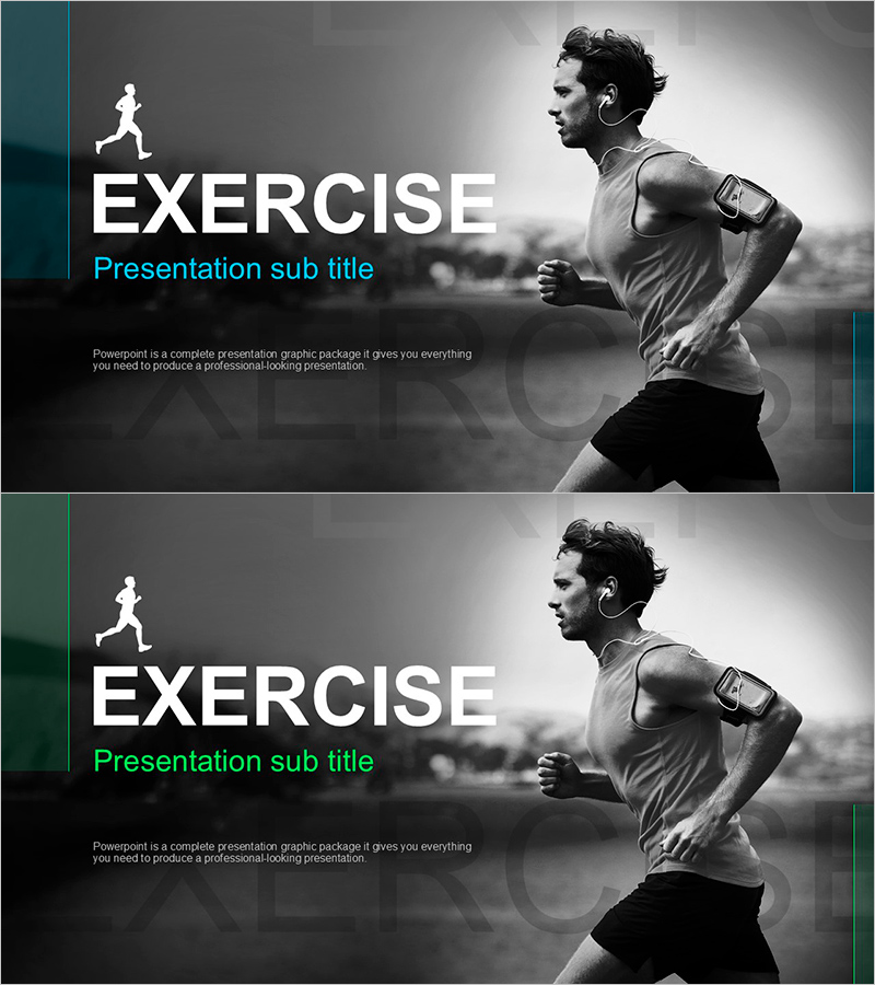 헬스 운동 템플릿 표지 – 활력과 성취