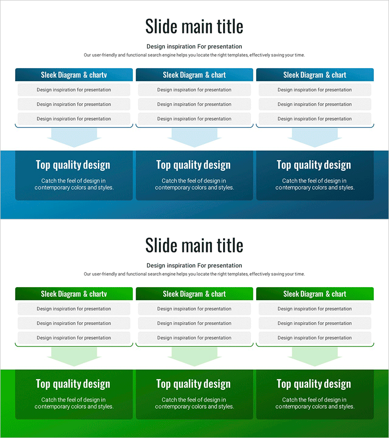 최고의 사업 목표 다이어그램
