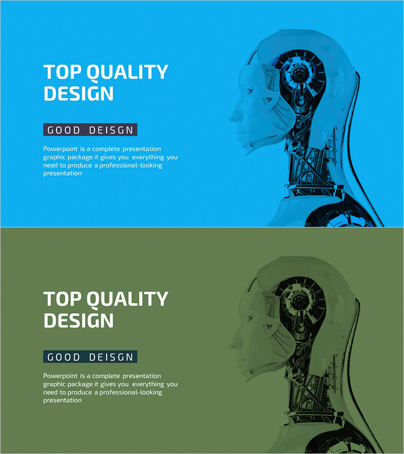 첨단 로봇 제품 소개 슬라이드 템플릿 – 고품질 디자인