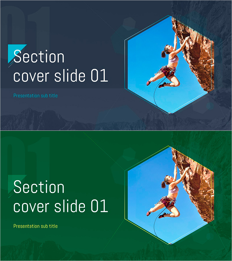 암벽등반 챕터 & 사진 슬라이드