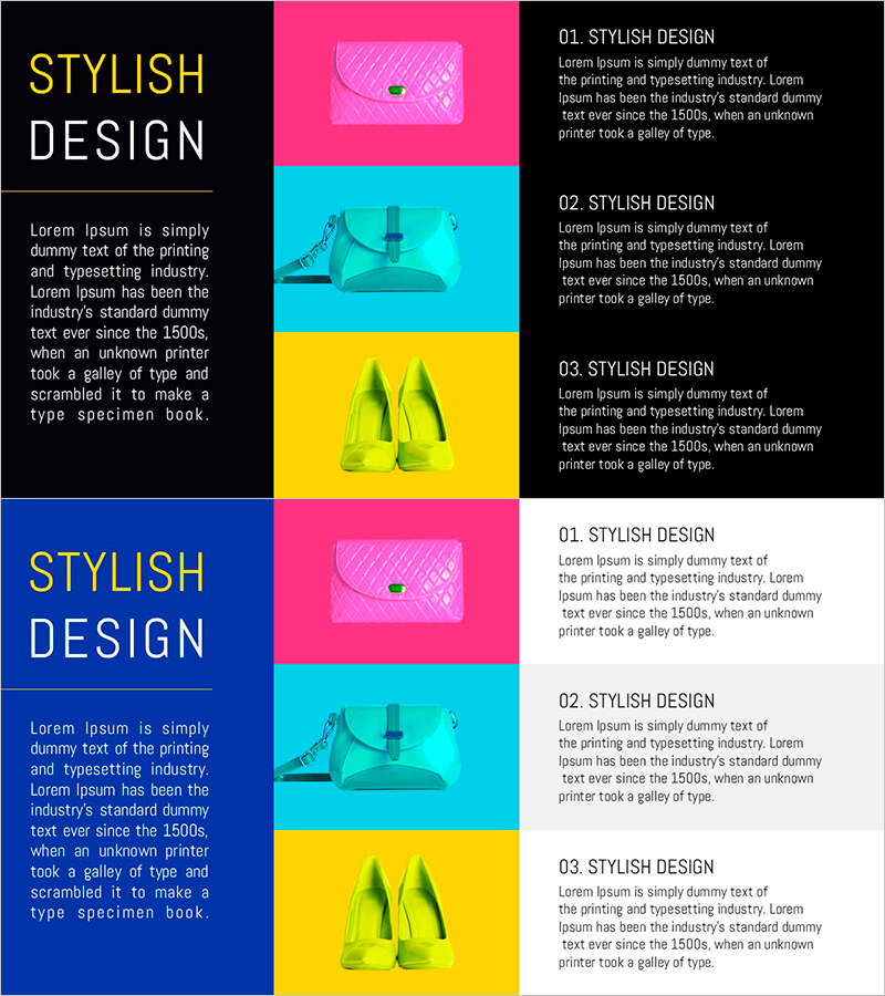 트렌드 패션 아이템 소개 – 감각적인 스타일을 강조한 슬라이드
